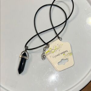 Black Pendant Necklace